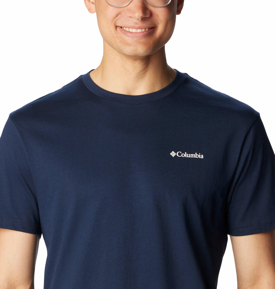 Columbia Men Navy Blue CSC Basic Logo Short Sleeve T-Shirt