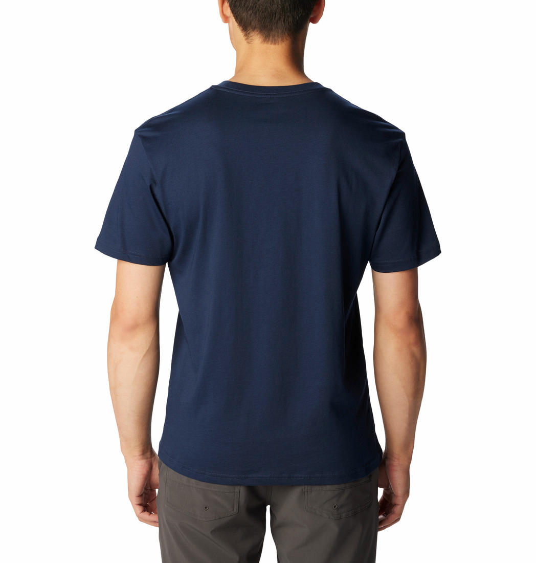 Columbia Men Navy Blue CSC Basic Logo Short Sleeve T-Shirt