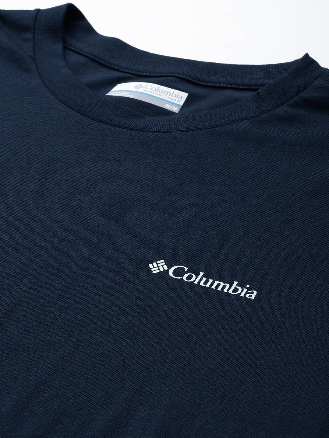 Columbia Men Navy Blue CSC Basic Logo Short Sleeve T-Shirt