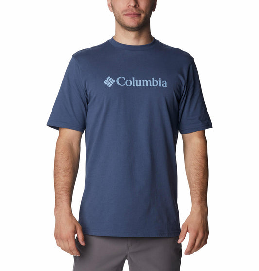 Columbia Men Navy Blue CSC Basic Logo Short Sleeve T-Shirt