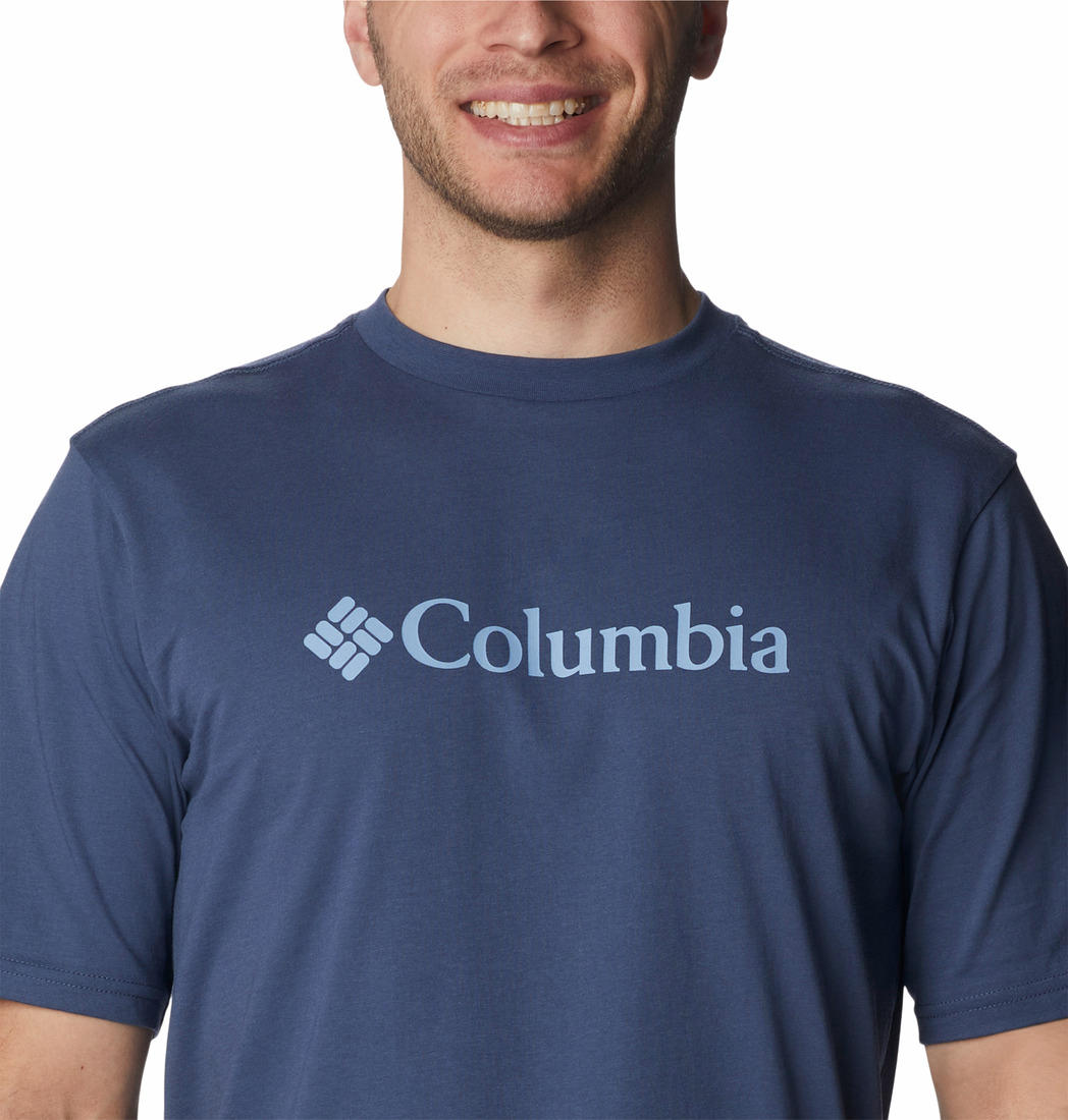 Columbia Men Navy Blue CSC Basic Logo Short Sleeve T-Shirt