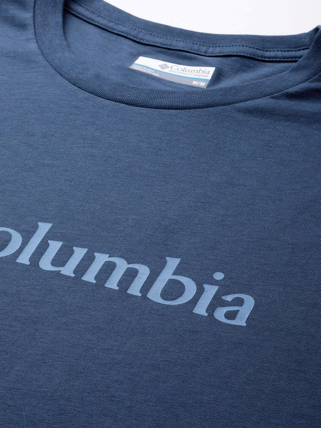 Columbia Men Navy Blue CSC Basic Logo Short Sleeve T-Shirt