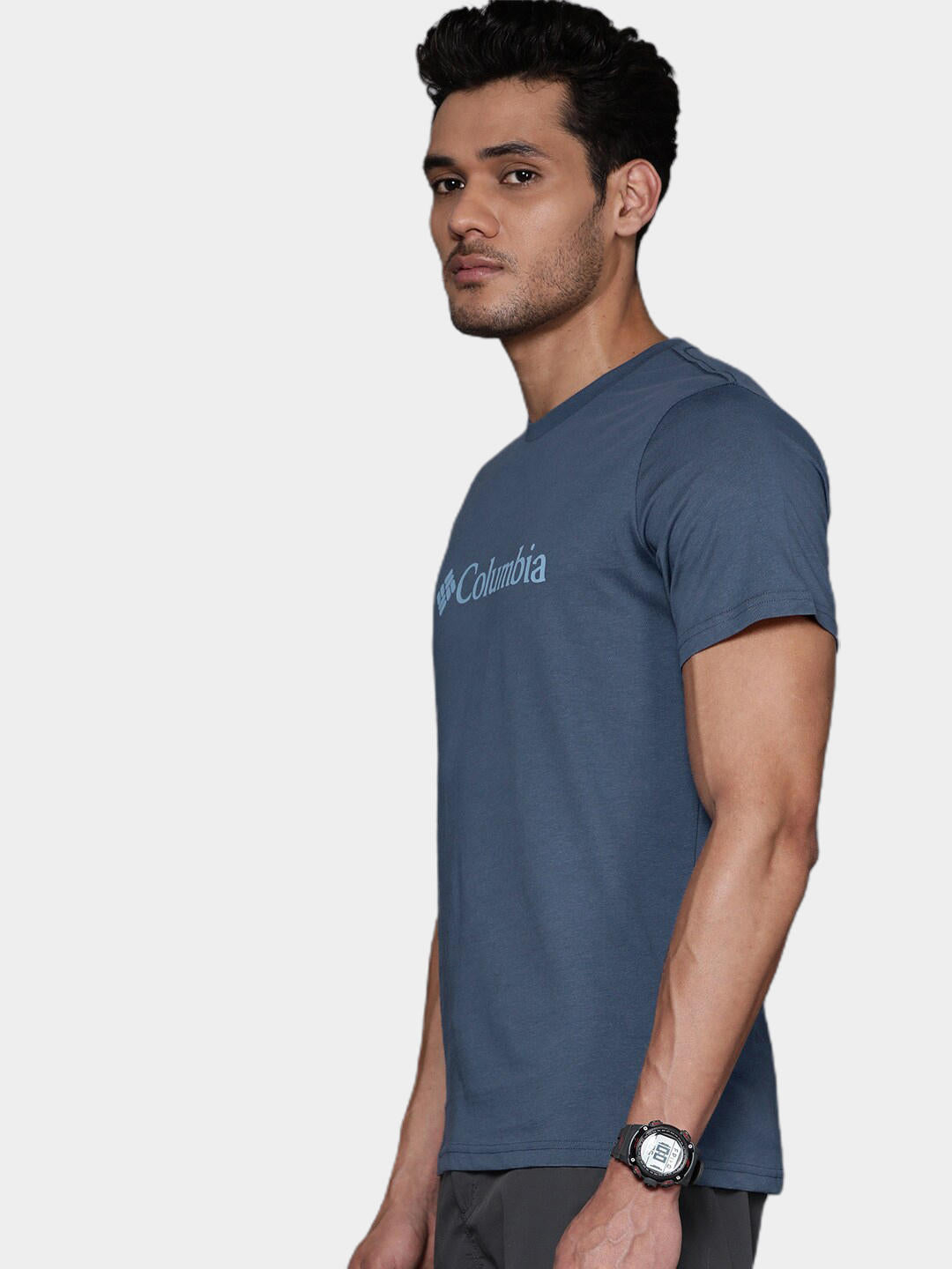 Columbia Men Navy Blue CSC Basic Logo Short Sleeve T-Shirt