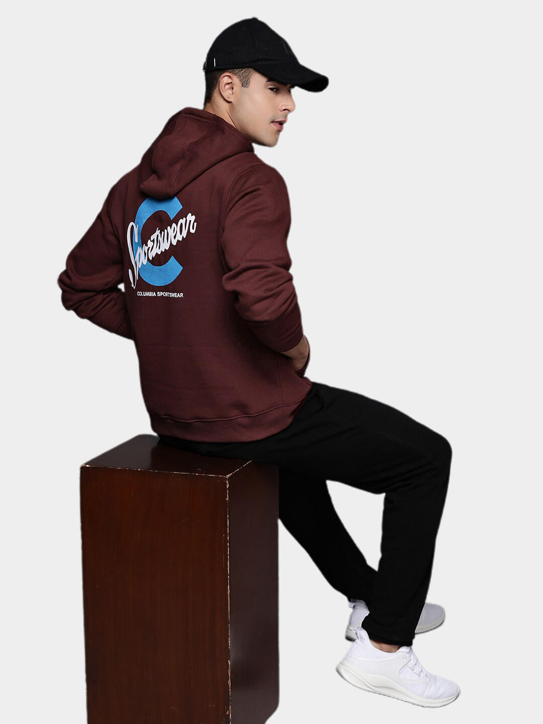 Columbia Men Maroon CSC Basic Logo II Hoodie