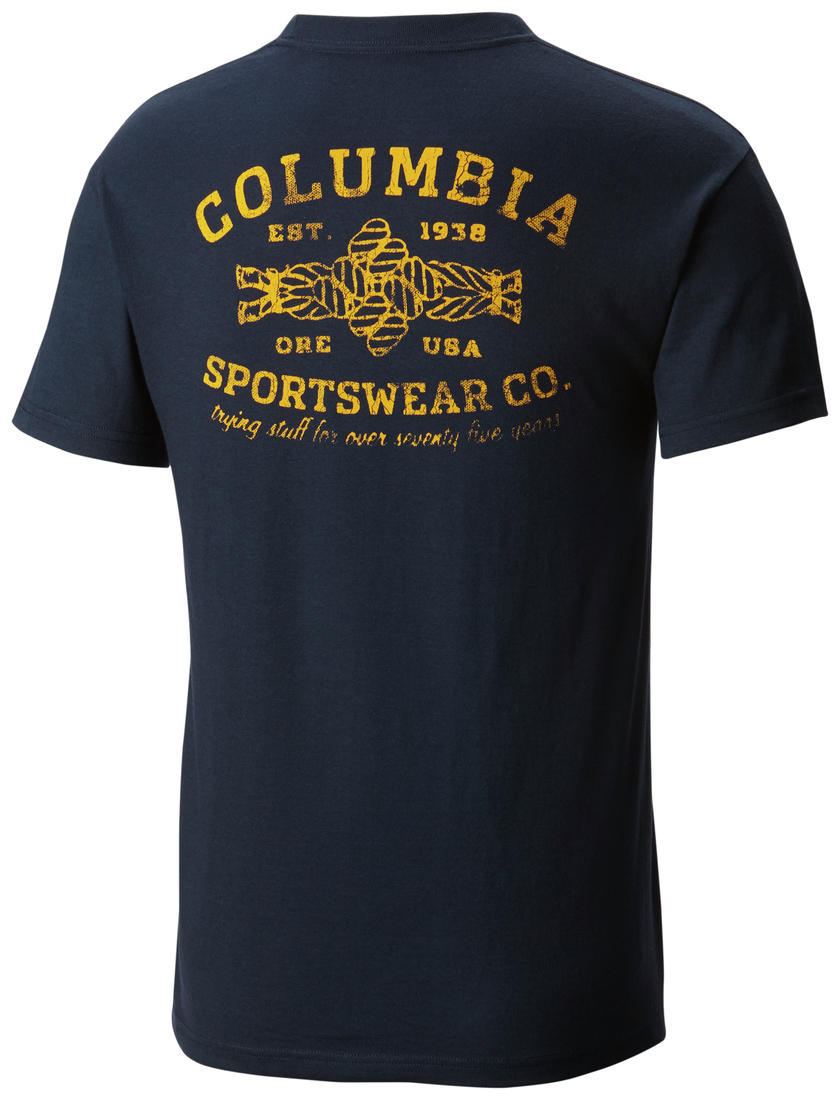 Columbia Men Blue CSC Knot Short Sleeve Tee