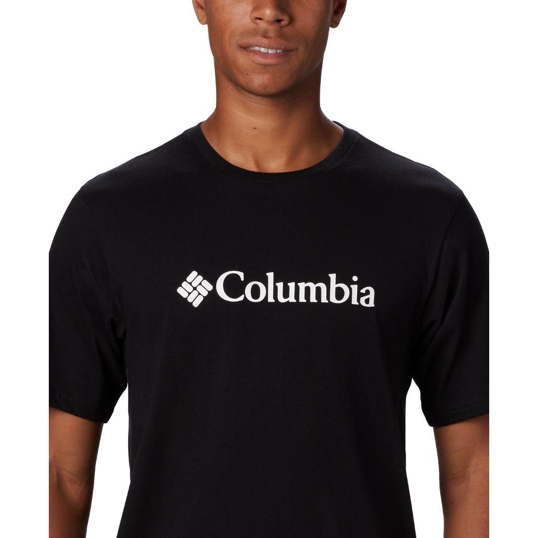 Columbia Men Black CSC Basic Logo Short Sleeve T-Shirt