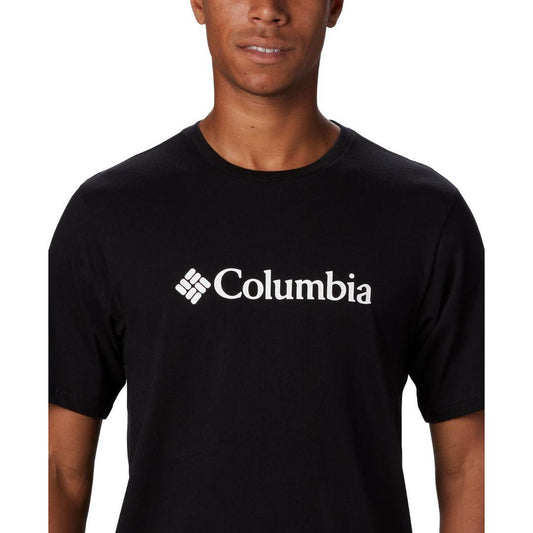 Columbia Men Black CSC Basic Logo Short Sleeve T-Shirt