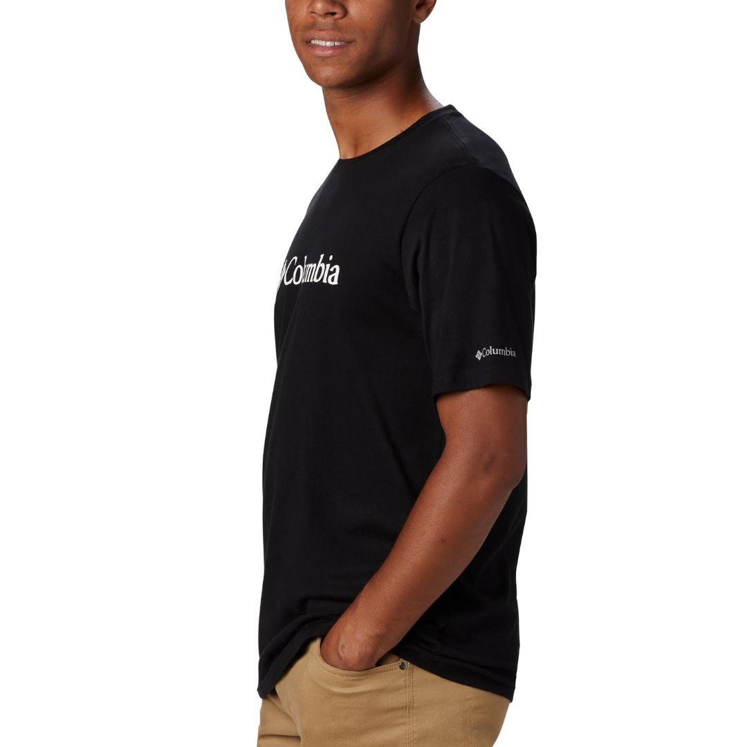 Columbia Men Black CSC Basic Logo Short Sleeve T-Shirt