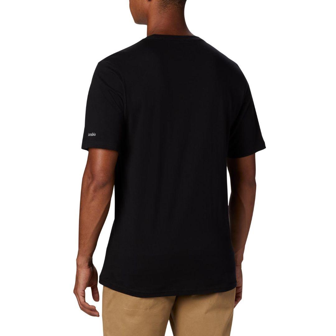 Columbia Men Black CSC Basic Logo Short Sleeve T-Shirt
