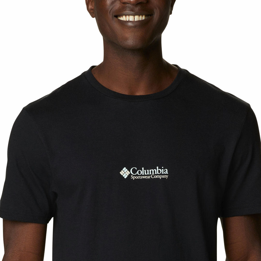 Columbia Men Black CSC Basic Logo Short Sleeve T-Shirt