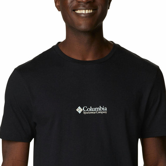 Columbia Men Black CSC Basic Logo Short Sleeve T-Shirt