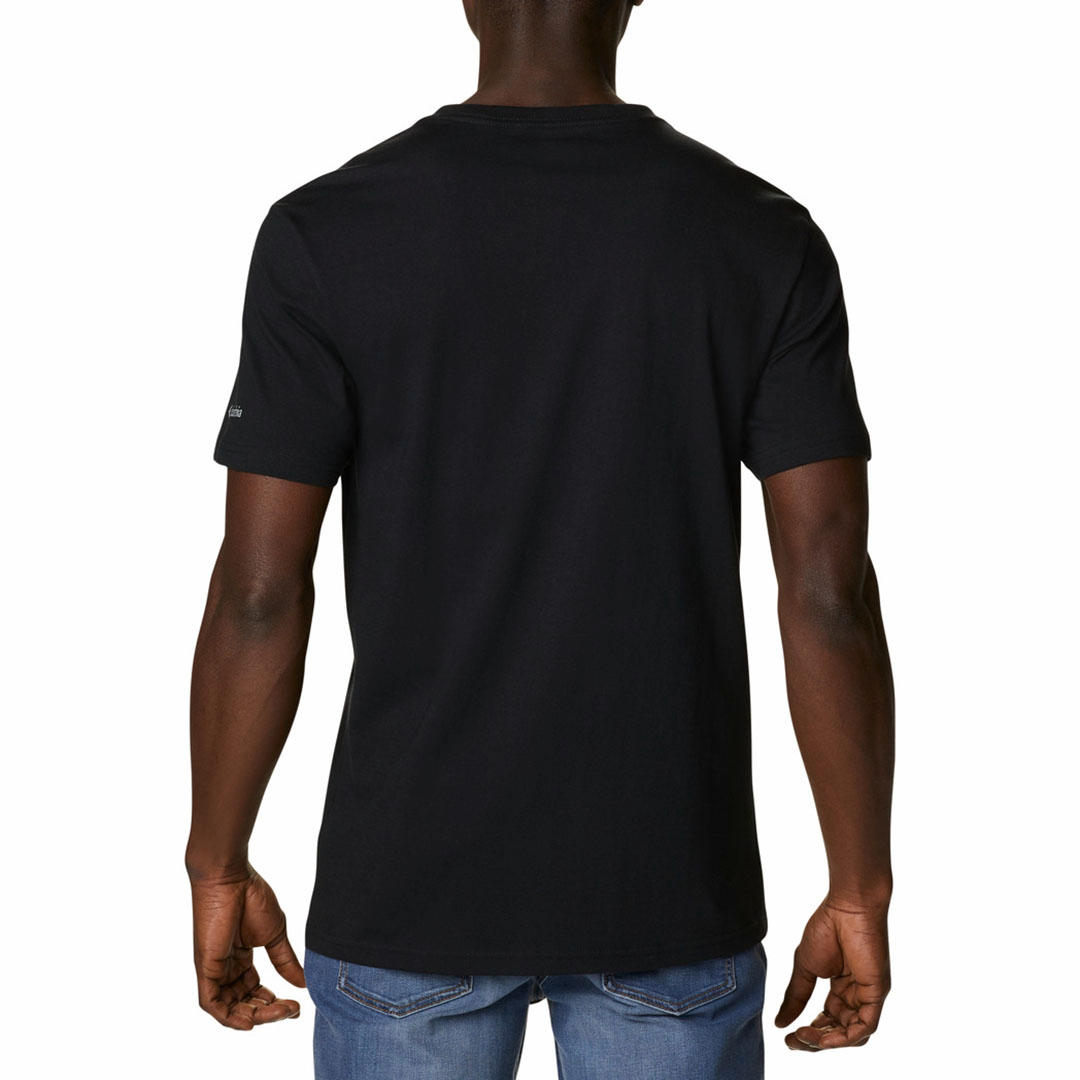 Columbia Men Black CSC Basic Logo Short Sleeve T-Shirt