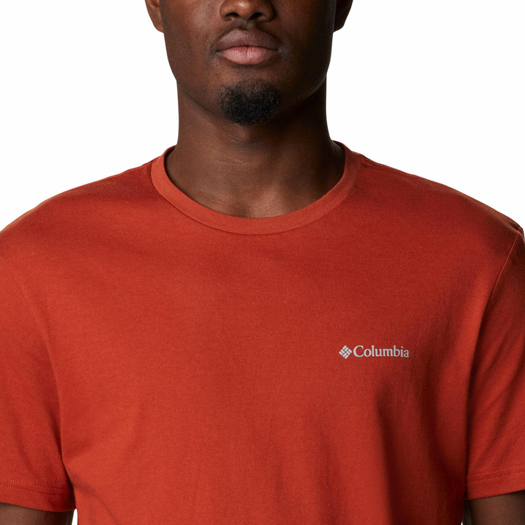Columbia Men Orange CSC Basic Logo Short Sleeve T-Shirt