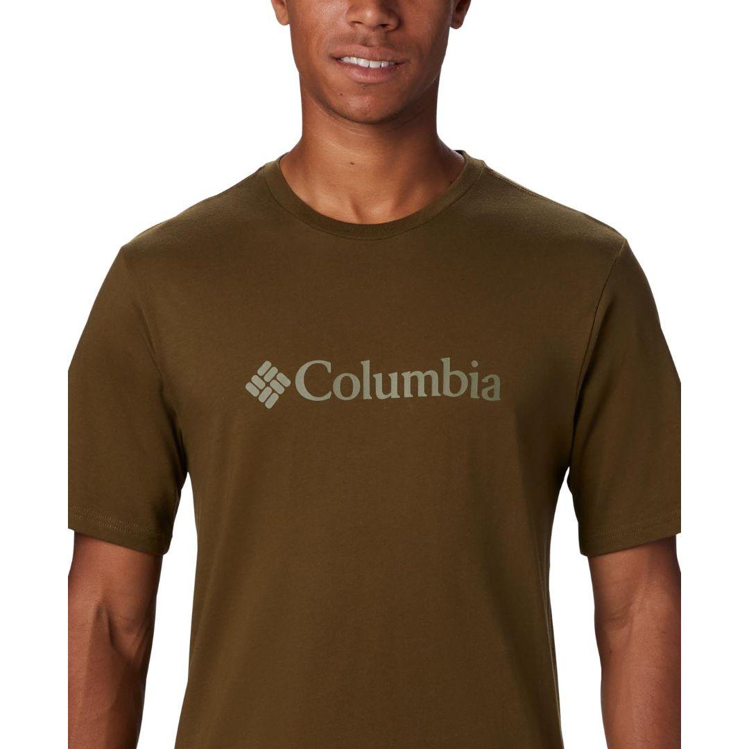 Columbia Men Olive CSC Basic Logo Short Sleeve T-Shirt