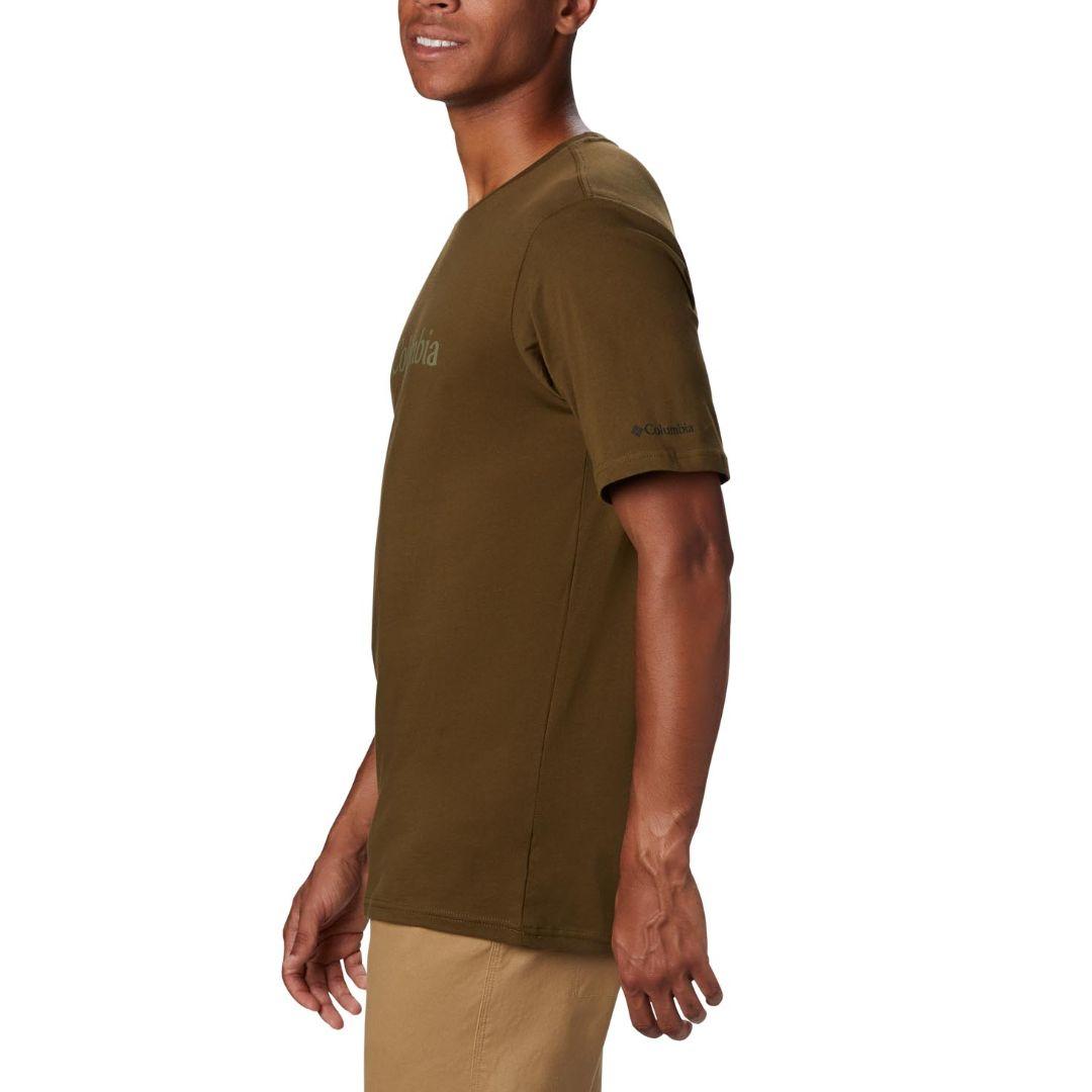 Columbia Men Olive CSC Basic Logo Short Sleeve T-Shirt