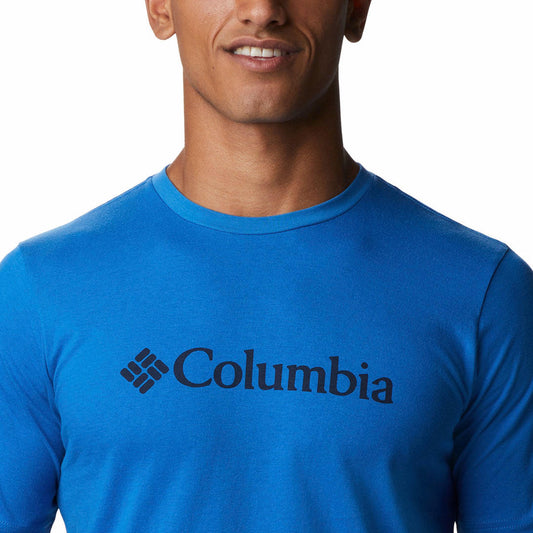 Columbia Men Blue CSC Basic Logo Short Sleeve T-Shirt