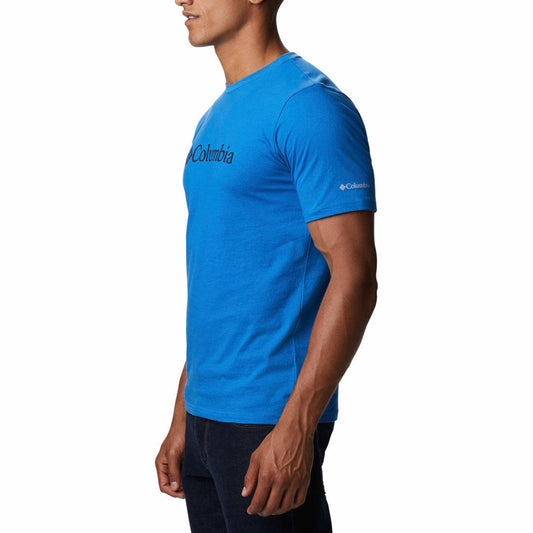 Columbia Men Blue CSC Basic Logo Short Sleeve T-Shirt