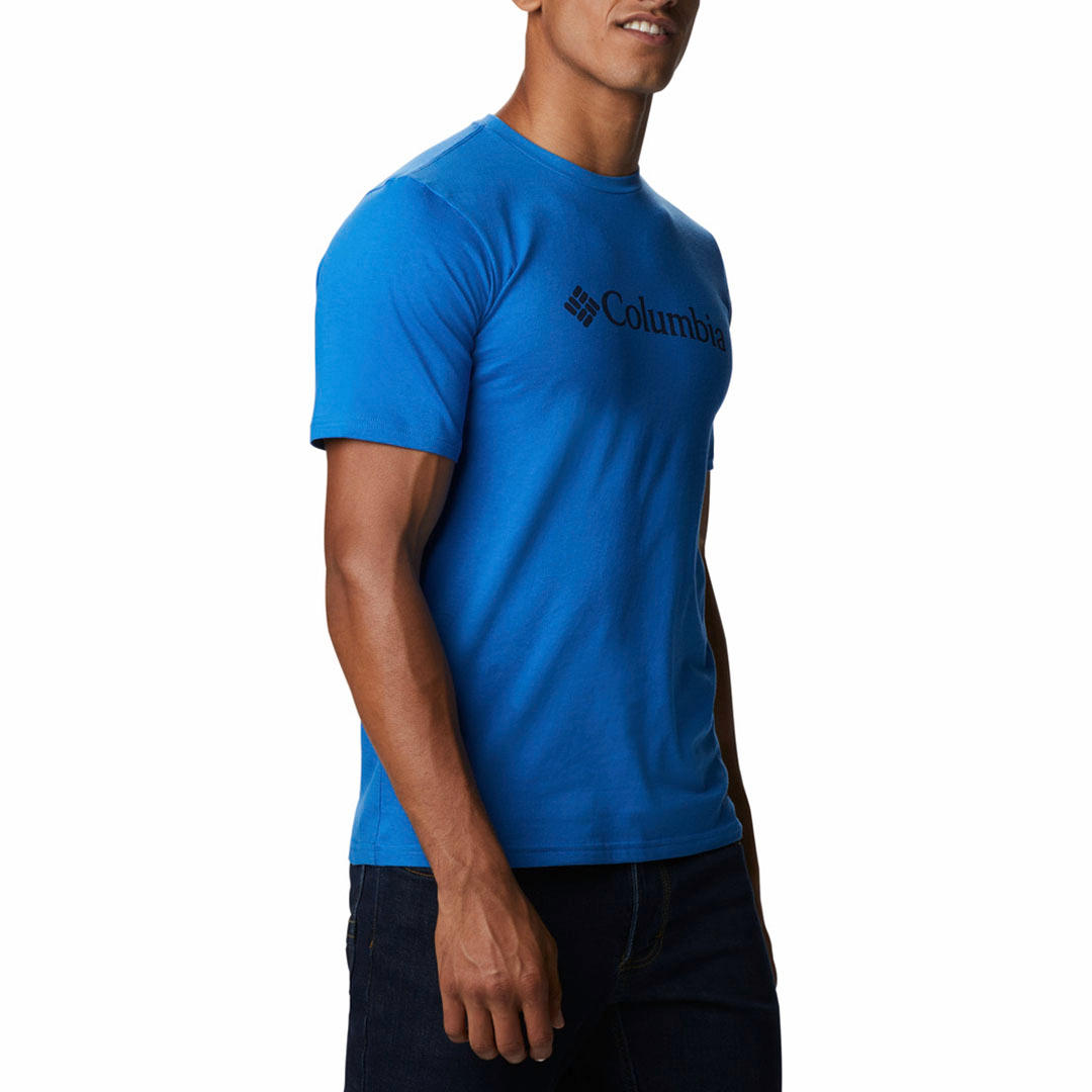 Columbia Men Blue CSC Basic Logo Short Sleeve T-Shirt