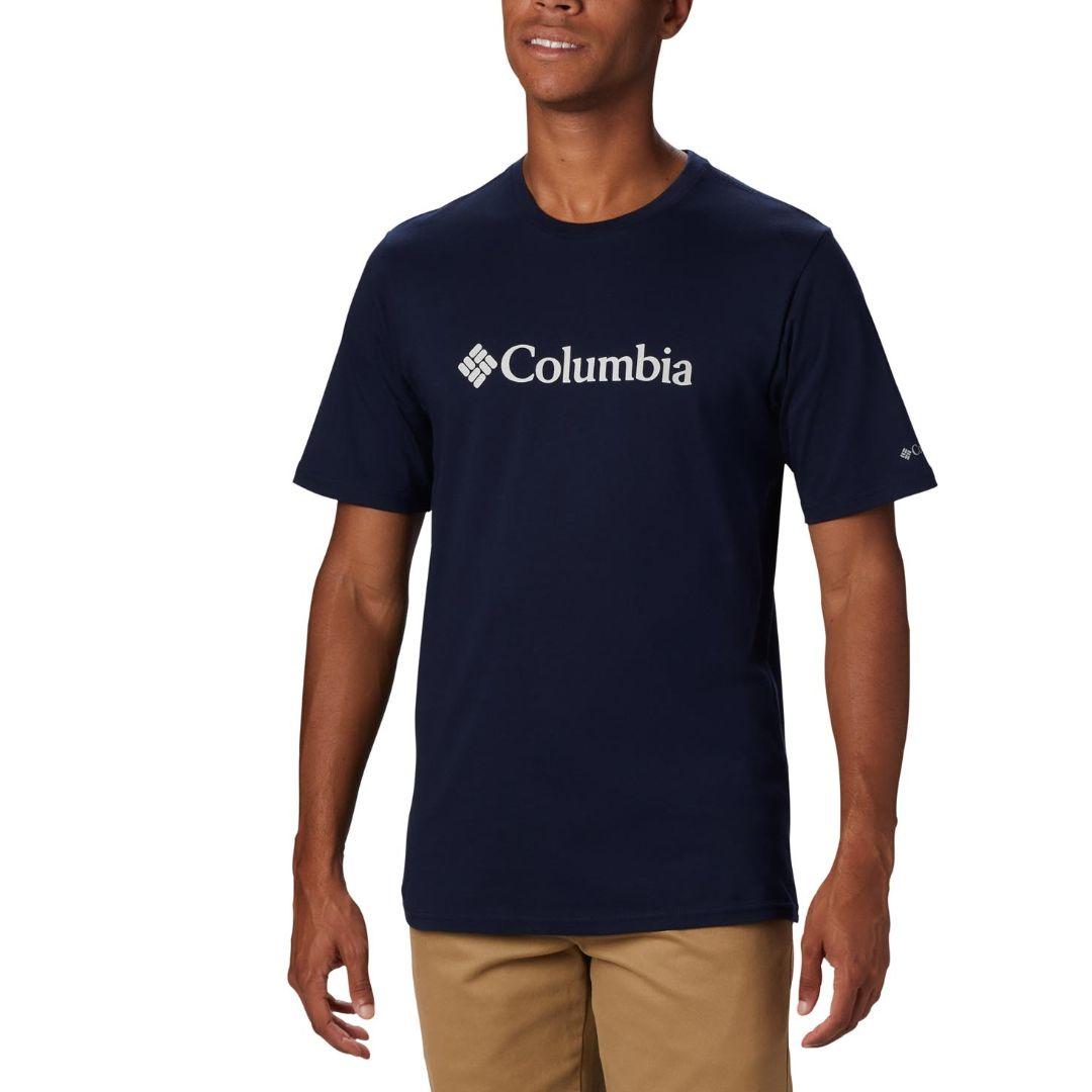 Columbia Men Navy Blue CSC Basic Logo Short Sleeve T-Shirt