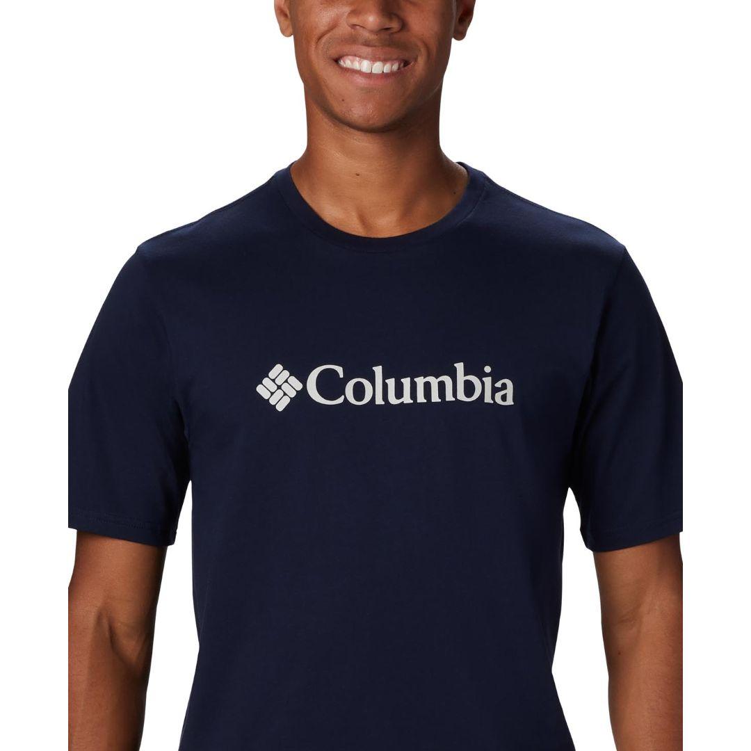Columbia Men Navy Blue CSC Basic Logo Short Sleeve T-Shirt
