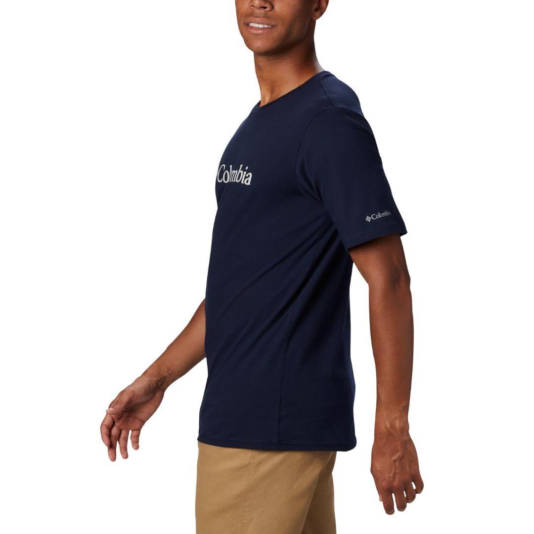 Columbia Men Navy Blue CSC Basic Logo Short Sleeve T-Shirt