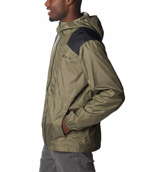 Columbia Men Green Flashback Windbreaker Rain Jacket
