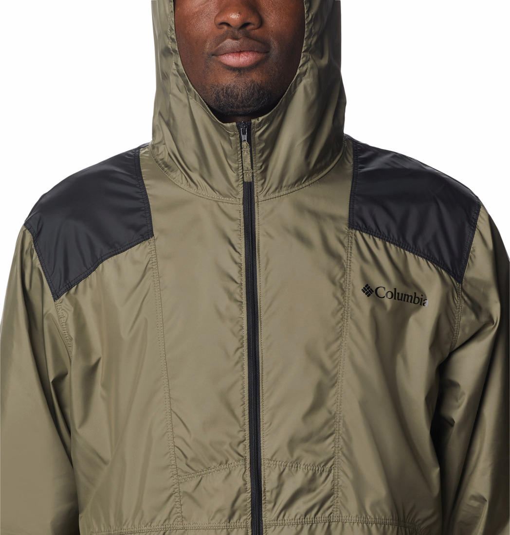Columbia Men Green Flashback Windbreaker Rain Jacket