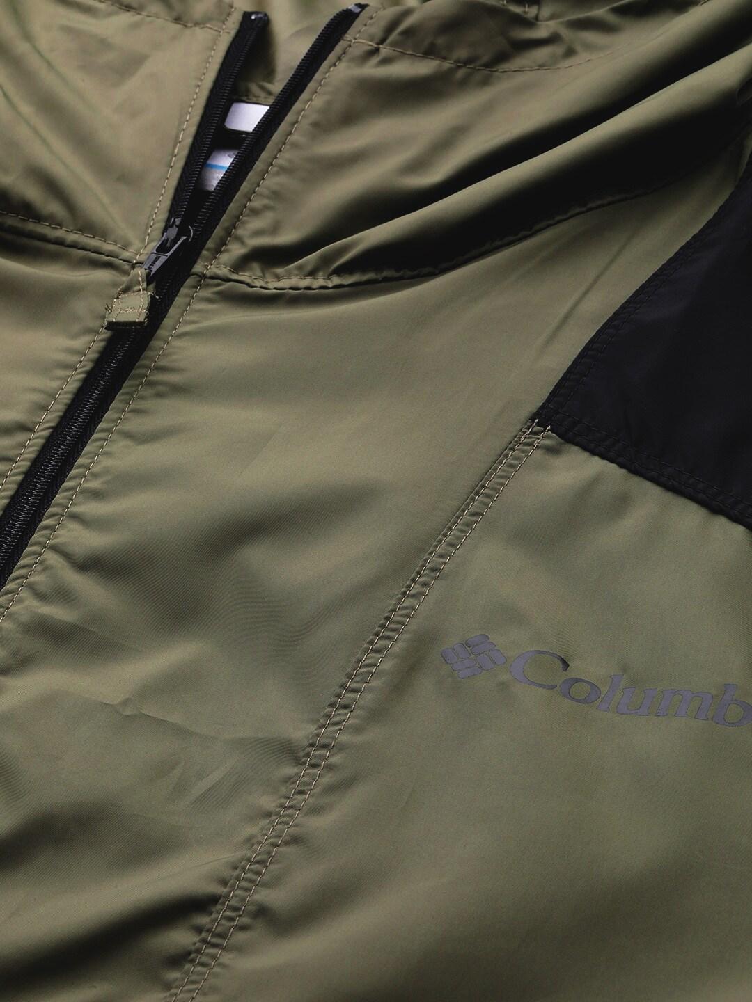Columbia Men Green Flashback Windbreaker Rain Jacket