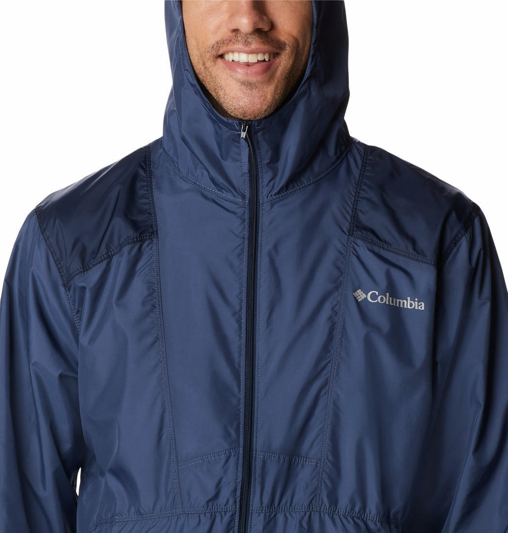 Columbia Men Navy Blue Flashback Windbreaker Rain Jacket