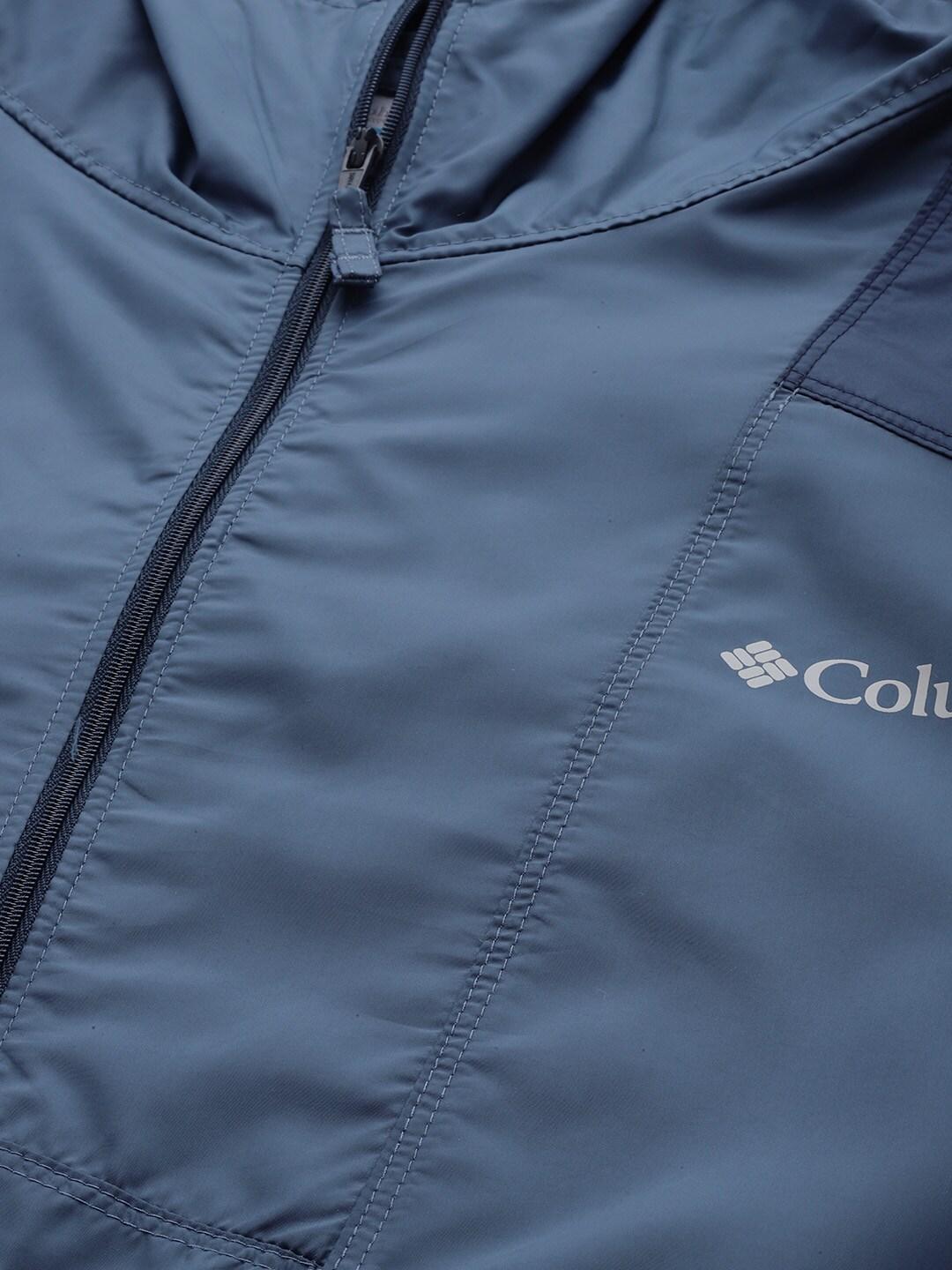 Columbia Men Navy Blue Flashback Windbreaker Rain Jacket