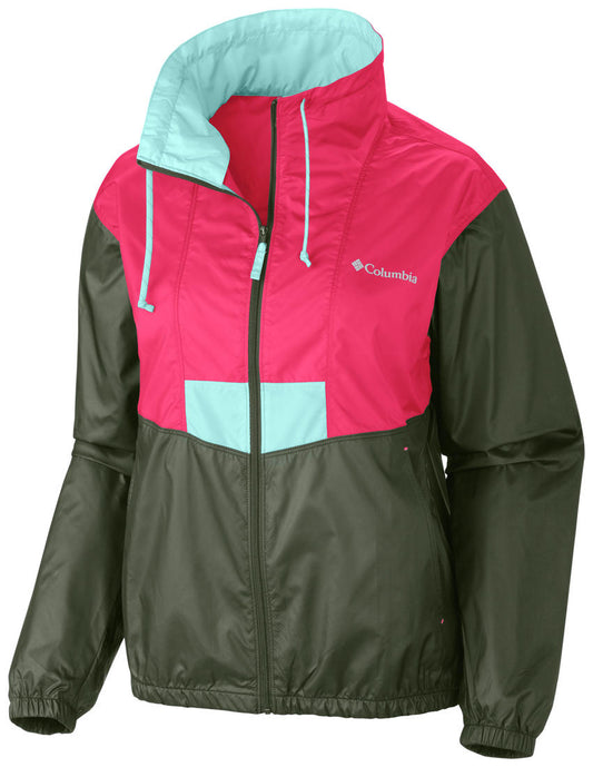 Columbia Women Red Omni-Shield Flashback Windbreaker Jacket