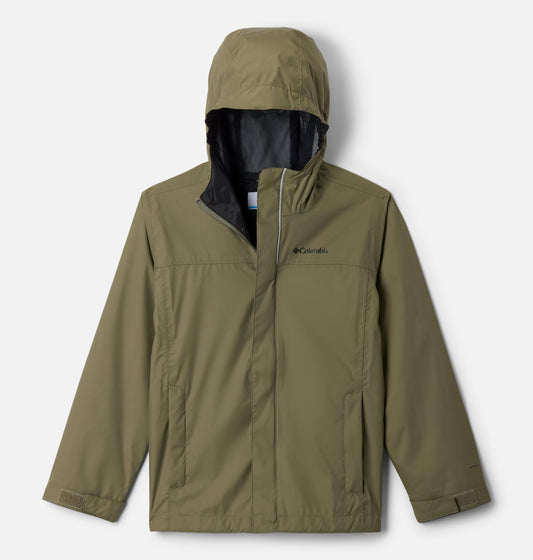 Columbia Kids Boys Olive Omni-Tech Watertight II Rain Jacket