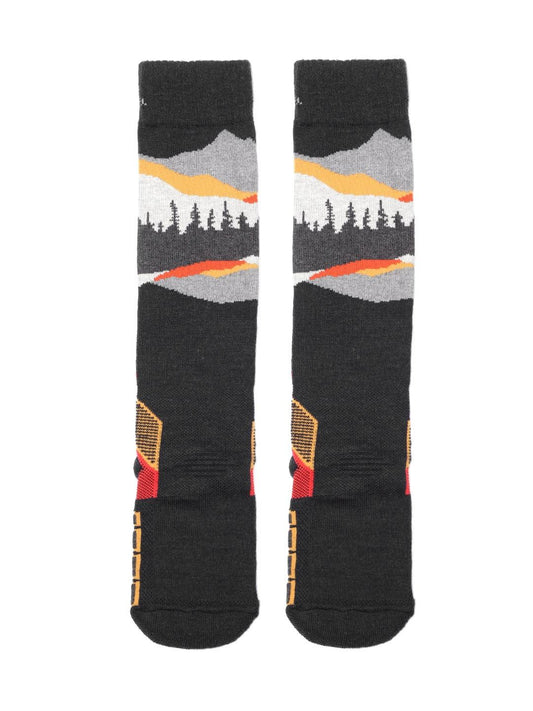 Columbia Unisex Black SOCKS UX 1PR OMNI SKI-MTN-LRG (1 Pair) (Non Returnable)