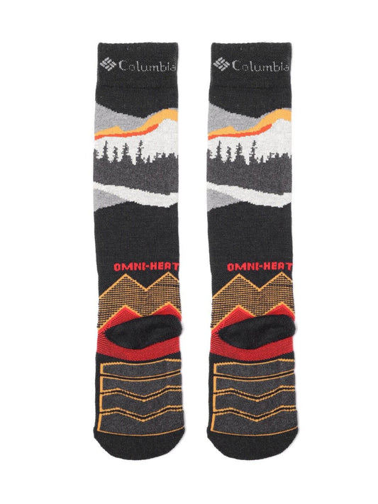 Columbia Unisex Black SOCKS UX 1PR OMNI SKI-MTN-LRG (1 Pair) (Non Returnable)
