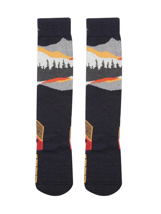 Columbia Unisex Black SOCKS UX 1PR OMNI SKI-MTN-SML (1 Pair) (Non Returnable)