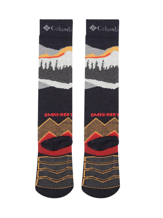 Columbia Unisex Black SOCKS UX 1PR OMNI SKI-MTN-SML (1 Pair) (Non Returnable)