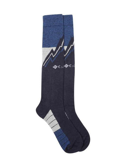 Columbia Unisex Blue SOCKS UX 1P SKI OTC/LARGE (1 Pair) (Non Returnable)