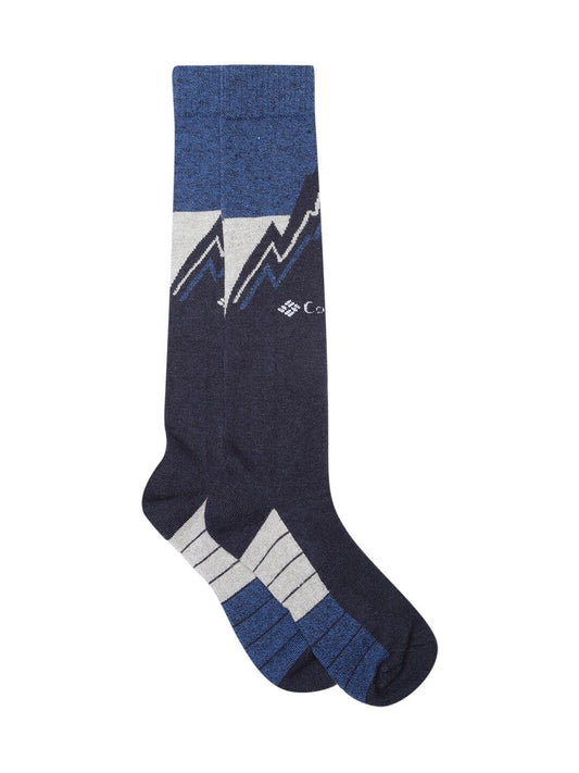 Columbia Unisex Blue SOCKS UX 1P SKI OTC/LARGE (1 Pair) (Non Returnable)