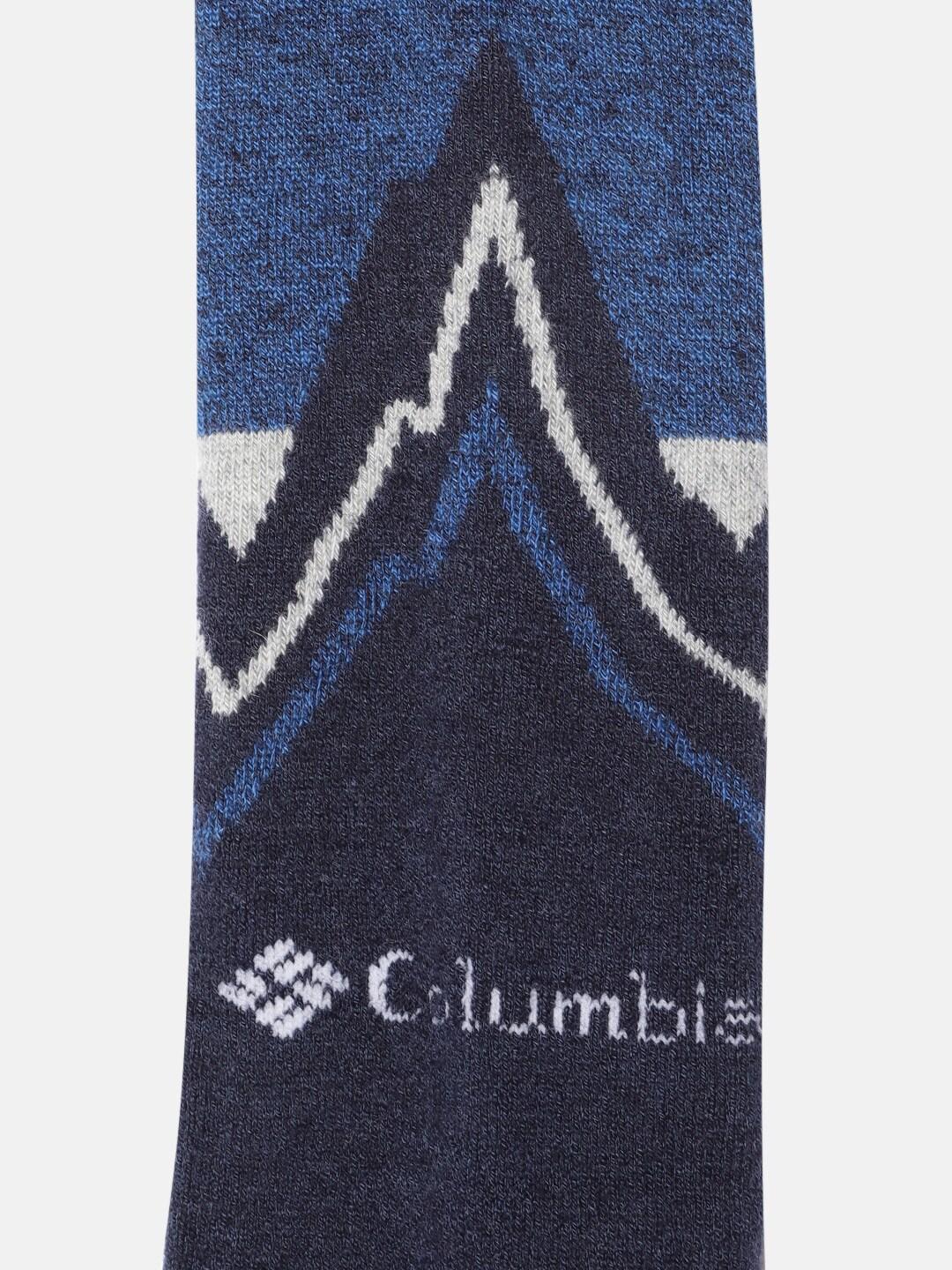 Columbia Unisex Blue SOCKS UX 1P SKI OTC/LARGE 1P C  (1 Pair) (Non Returnable)