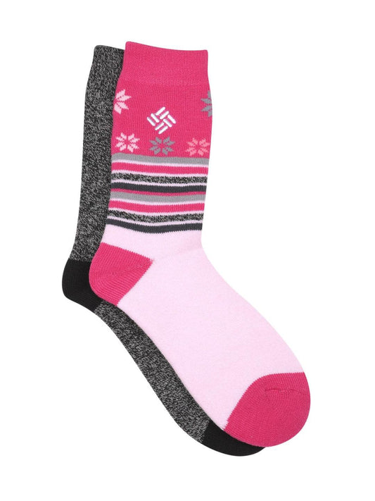 Columbia Women Black Medium Weight Snowfall Thermal (2 Pairs) (Non Returnable)
