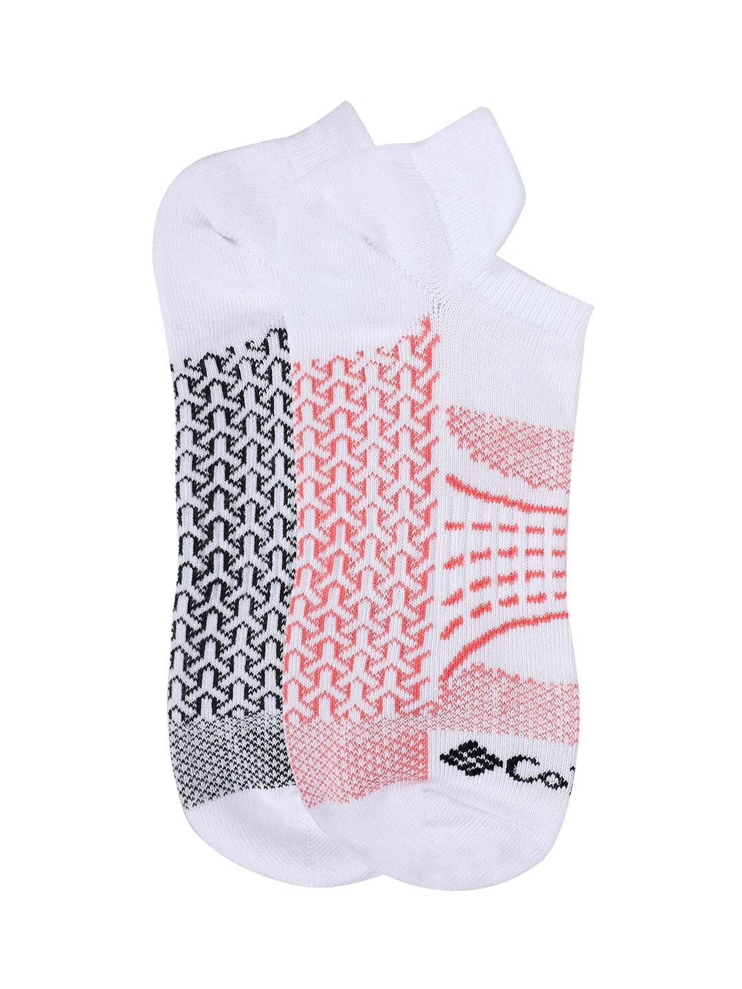 Columbia Men White SOCKS MN 2P NOSHO-ACTV-MAPPED (1 Pair)