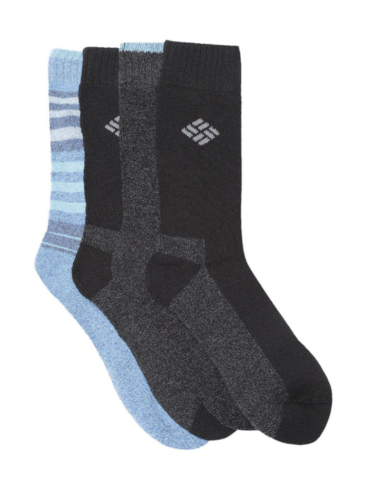 Columbia Women Black SOCKS WM 4P MOIS CTRL CRW-SMU (4 Pairs)