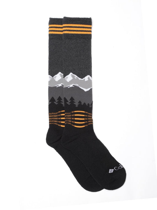 Columbia Unisex Black SOCKS UX 1P SKI OTC-ECO-MED (1 Pair) (Non Returnable)