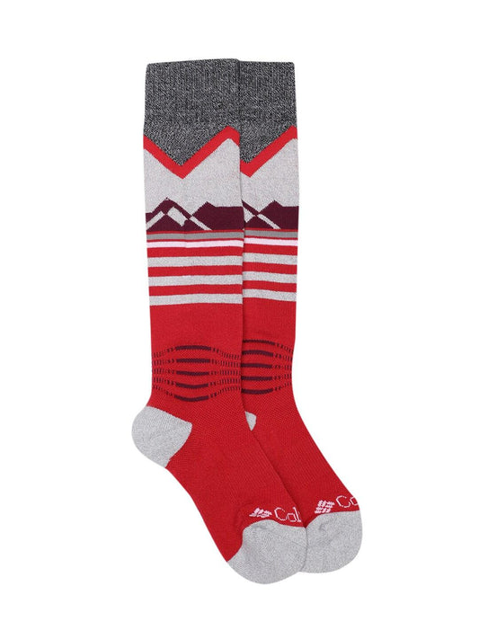 Columbia Unisex Red SOCKS MN 4P THML CREW FC 108N
 (1 Pair)
