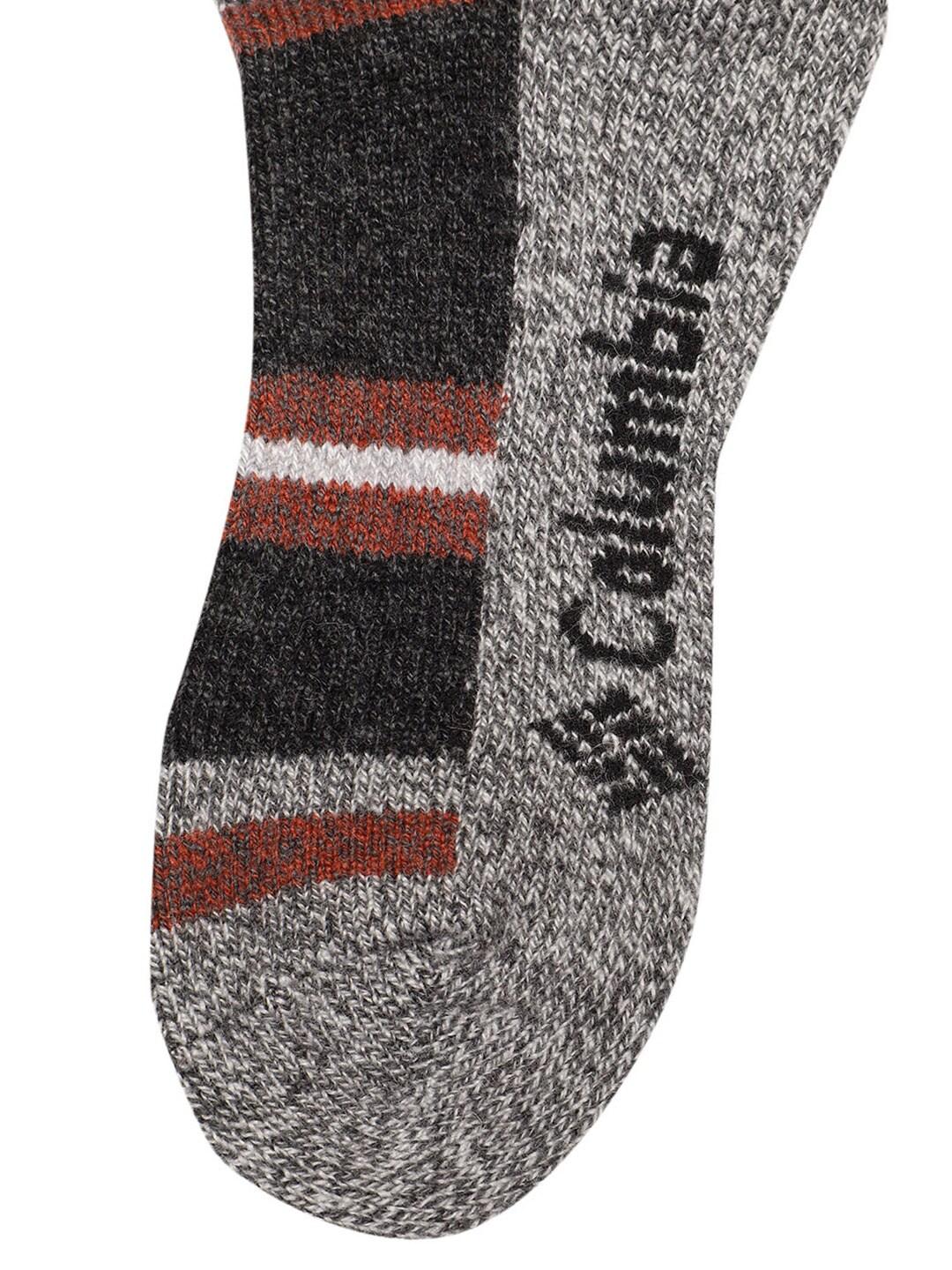 Columbia Men Grey Repreve Marl Stripe Wool Crew (2 Pairs) (Non Returnable)