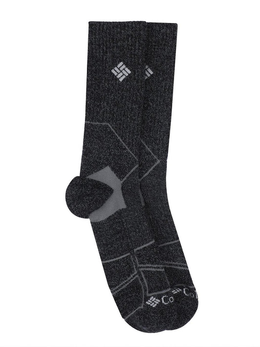 Columbia Men Black SOCKS MN 2P HIKE QTR-HEELPWR (2 Pairs)