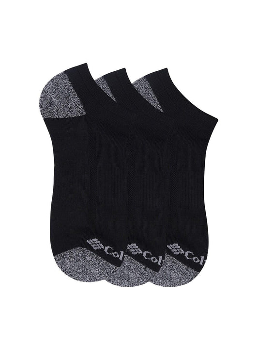 Columbia Men Black SOCKS MN 3P NO-SHOW-HCUSH-H&T (3 Pairs)