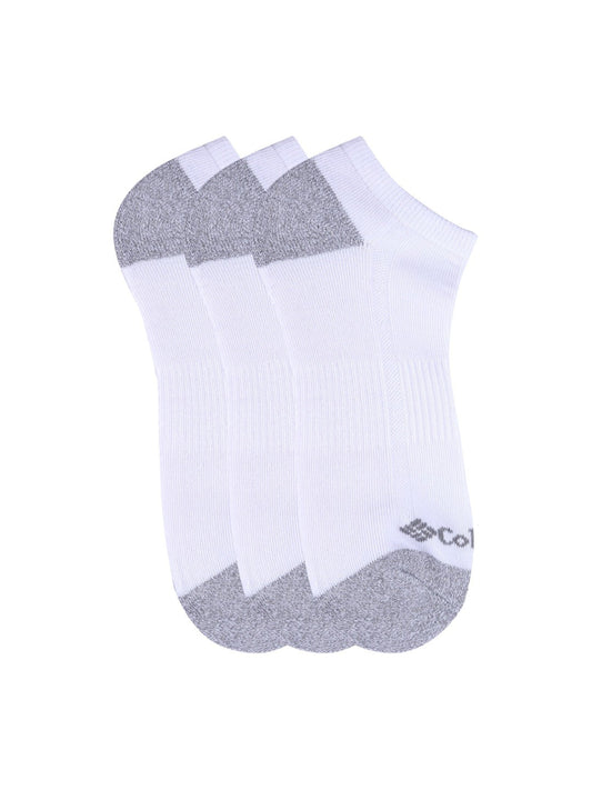 Columbia Men White SOCKS MN 3P NO-SHOW-HCUSH-H&T (3 Pair) (Non Returnable)