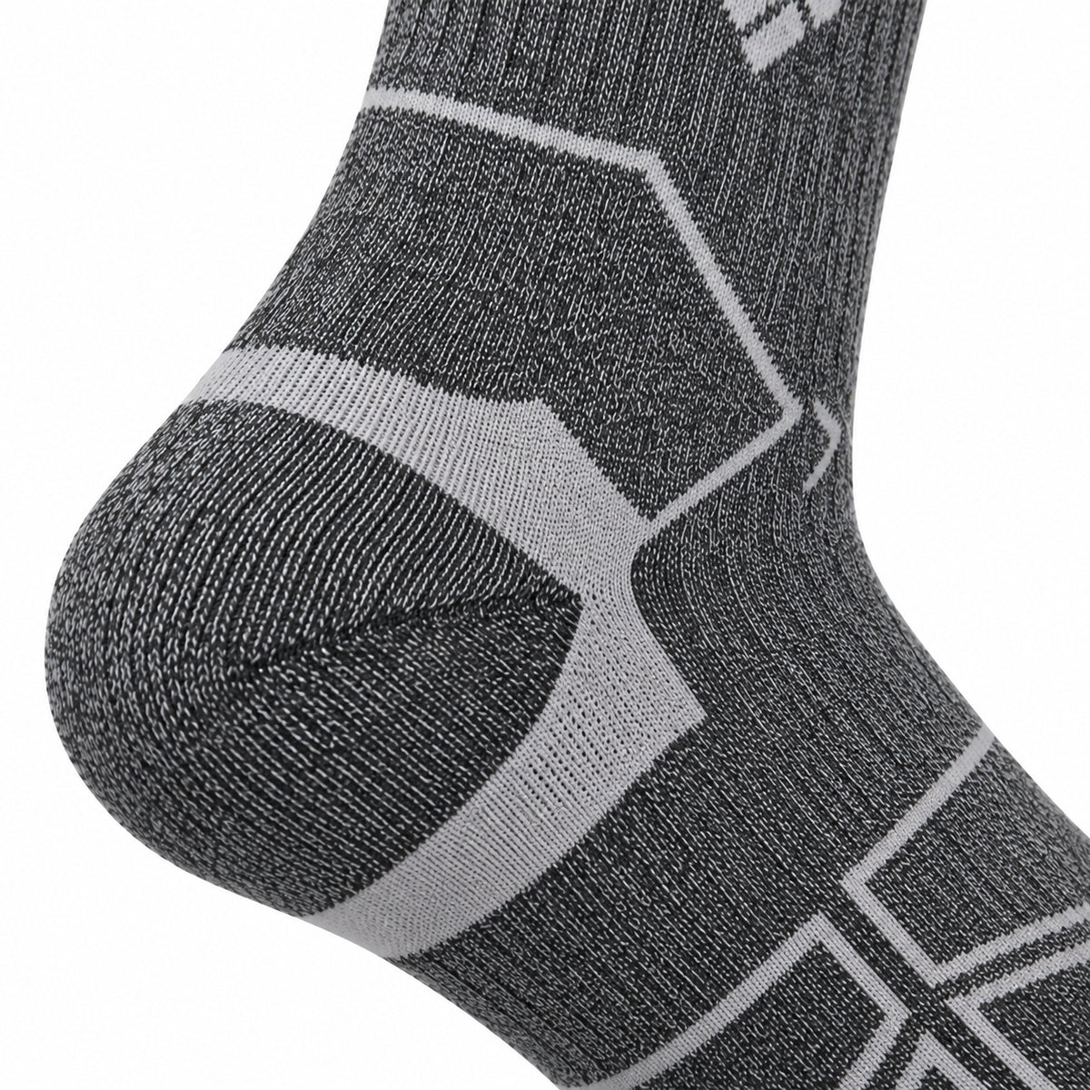 Columbia Men Grey Hike Crew Half Cush Socks Pack of 2 (Non Returnable)
