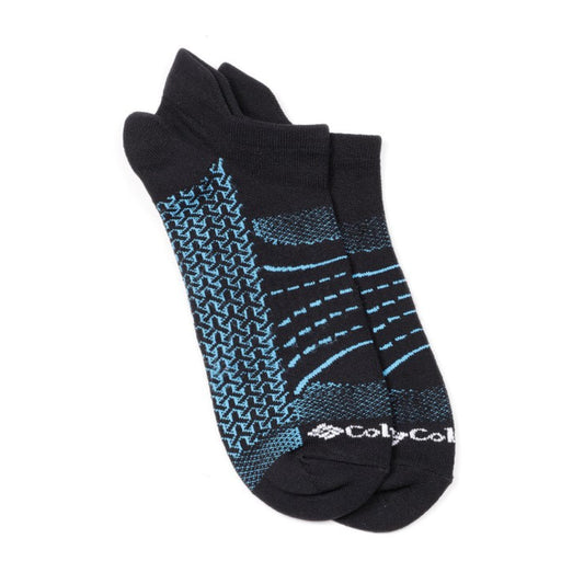 Columbia Womens Black MAPPED BRRR NO-SHOW LIGHTWEIGHT